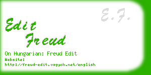 edit freud business card